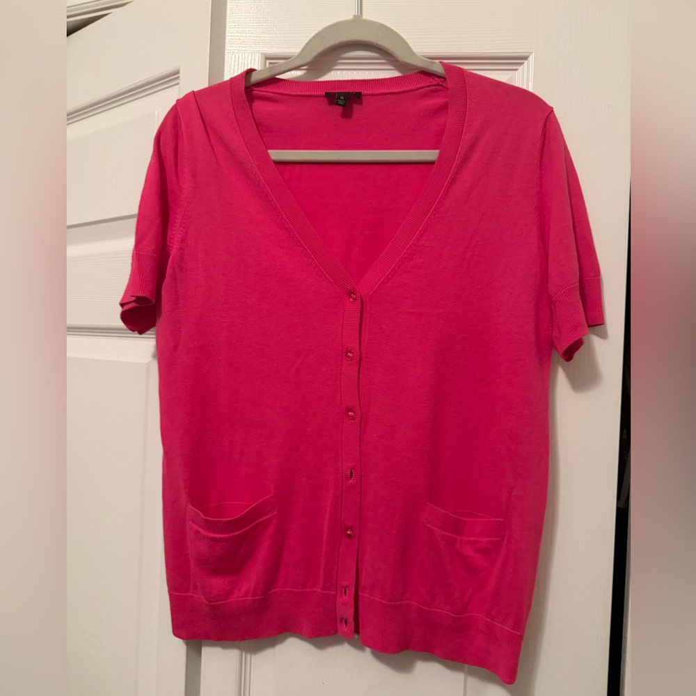 Talbots Bright Pink Knit Sweater